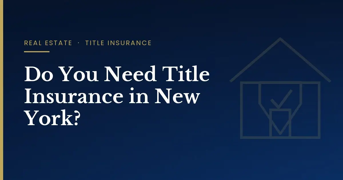 Illustration for a New York title insurance guide for home buyers